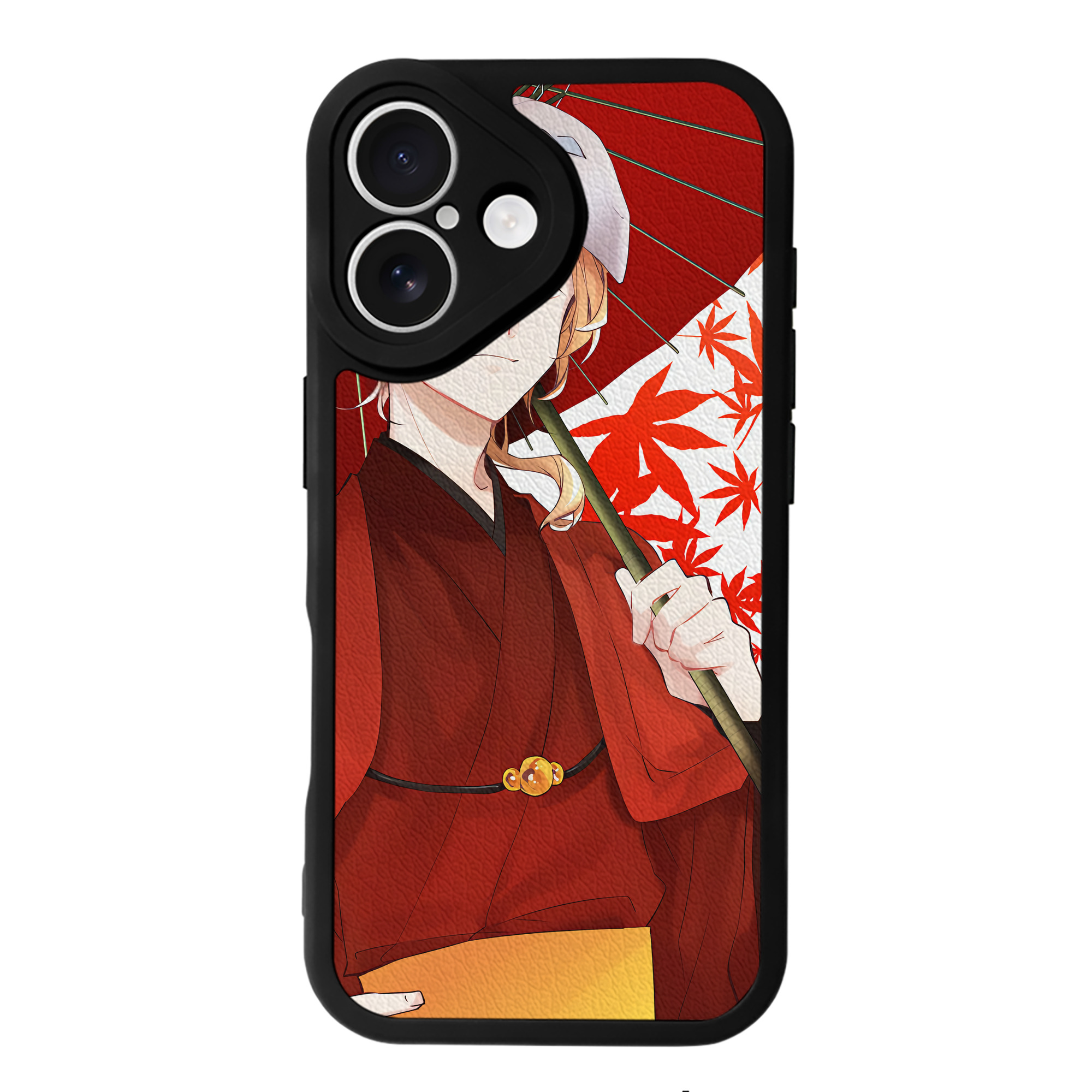 （画像用） 文豪ストレイドッグス Bungo Stray Dogs 【iPhone 16シリーズ対応】シリコンスマホケース（レザー調） 材質：シリコン